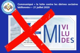 LA LUTTE CONTRE LES DÉRIVES SECTAIRES BÂILLONNES  – COMMUNIQUE DU DROIT HUMAIN