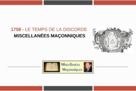 1758 – LE TEMPS DE LA DISCORDE