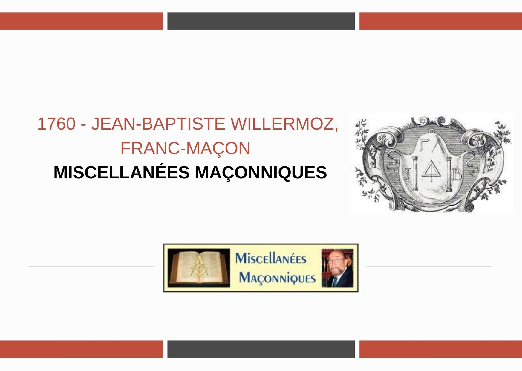 1760 JEANBAPTISTE WILLERMOZ, FRANCMAÇON GADLU.INFO Franc