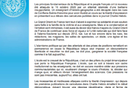 COMMUNIQUE GODF : ATTENTAT DU 16 OCTOBRE 2020