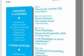 HUMANISME N°329 – L’UNIVERSITE A LA RENVERSE + COMMENT ON A LAISSÉ L’ISLAMISME PÉNÉTRER L’ÉCOLE