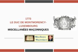 LE DUC DE MONTMORENCY-LUXEMBOURG