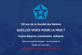 VISIOCONFÉRENCE POUR LA PAIX – FRANCS-MAÇONS, HUMANISTES, MILITANTS