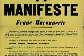 REFLEXION EN IMAGE : MANIFESTE DE LA FRANC-MAÇONNERIE DU 08 AVRIL 1871