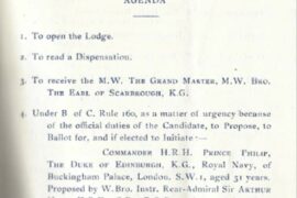 LA CANDIDATURE A LA FRANC-MACONNERIE DU DUC D&rsquo;EDIMBOURG