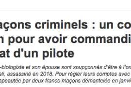 « BARBOUZES FRANCS-MAÇONS » : NOUVELLES MISE EN EXAMEN