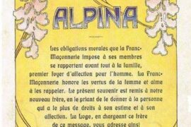 EN IMAGE : UNE CARTE « MACONNIQUE » EN HOMMAGE A LA FEMME DU NOUVEL INITIE