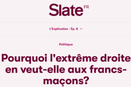 ANALYSE : EXTREME-DROITE ET ANTI-MAÇONNISME