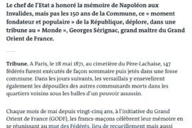 TRIBUNE DU GODF DANS LE MONDE