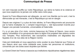 UN VENT MAUVAIS SOUFFLE – COMMUNIQUE DU GODF
