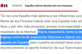 DETTE HISTORIQUE DE L’ESPAGNE ENVERS LA FRANC-MAÇONNERIE