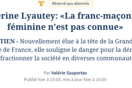 LA GRANDE MAÎTRESSE DE LA GLFF DANS LE FIGARO