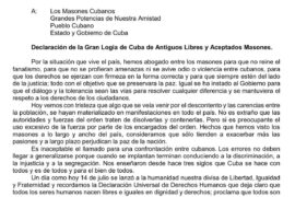 LA GRANDE LOGE DE CUBA ET MOUVEMENTS SOCIAUX