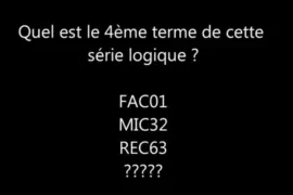 ENIGME : UNE SERIE LOGIQUE OU PAS ?
