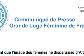 AFGHANISTAN – L’IMAGE DES FEMMES -COMMUNIQUE GLFF