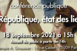 LA REPUBLIQUE, ETAT DES LIEUX – 229° ANNIVERSAIRE DE LA REPUBLIQUE