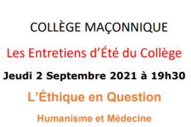 L’ETHIQUE EN QUESTION – COLLEGE MACONNIQUE