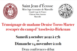 2 CONFERENCES-DEBAT TEMOIGNAGE D’UNE RESCAPEE D’AUSCHWITZ – SAINT JEAN D’ECOSSE
