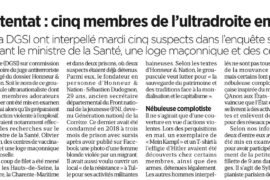 ATTENTAT CONTRE UNE LOGE MAÇONNIQUE – LE PARISIEN REND COMPTE