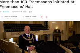 UNE PERMIÈRE : 100 FRANCS-MAÇONS INITIÉS LE JOUR MÊME A FREEMASONS’ HALL