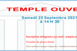 OPERATION « TEMPLE OUVERT » – GRANDE LOGE FEMININE DE FRANCE