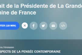 PORTRAIT DE LA GRANDE MAITRESSE DE LA GLFF – FRANCE CULTURE