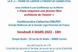 GLFF – FRANC-MAÇONNE UNE FEMME LIBRE ARCHITECTE DE L’AVENIR