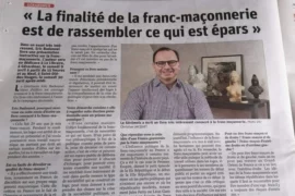 LA FINALITE DE LA FRANC-MACONNERIE EST DE RASSEMBLER CE QUI EST EPARS | ERIC BADONNEL