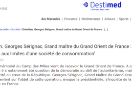 GRAND MAÎTRE DU GODF : « les gens n’y croient pas. On assiste à un désintérêt de la chose publique »