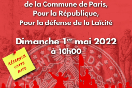 CELEBRATION DE LA COMMUNE DE PARIS – 01° MAI 2022
