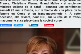 « CORSE TERRE MACONNIQUE » SELON LA GLMF- CORSE NET INFO