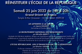 RÉINSTITUER L’ÉCOLE DE LA RÉPUBLIQUE – GODF