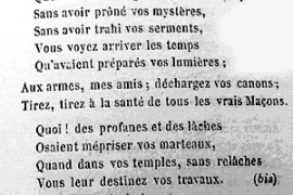 « UNE » MARSEILLAISE MACONNIQUE