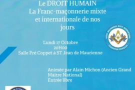 LE DROIT HUMAIN – LA FRANC-MACONNERIE MIXTE ET INTERNATIONALE DE NOS JOURS