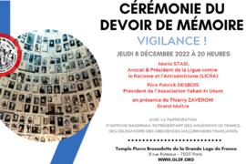 CÉRÉMONIE DU DEVOIR DE MÉMOIRE