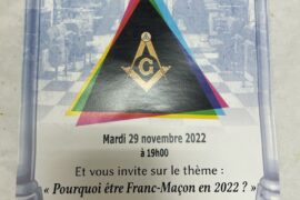 POURQUOI ÊTRE FRANC-MAÇON EN 2022 ? ET À LA GLNF
