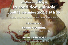 LA CONDITION ANIMALE | LES CHANTIERS DE LA REPUBLIQUE – GODF