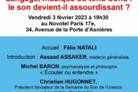 LANGAGE, MUSIQUE OU TOHU-BOHU | CONFERENCE GLMF – PARIS
