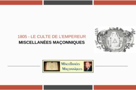 LE CULTE DE L’EMPEREUR….PROTECTEUR DE LA FRANC-MAÇONNERIE