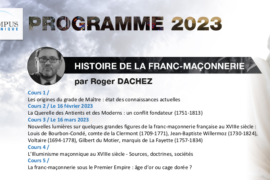 HISTOIRE DE LA FRANC-MACONNERIE | CAMPUS MACONNIQUE