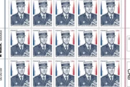 HOMMAGE – UN TIMBRE-POSTE EN L’HONNEUR D’ARNAUD BELTRAME