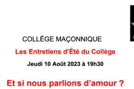 ORDO AMORIS & POST-MODERNITÉ – COLLÈGE MAÇONNIQUE