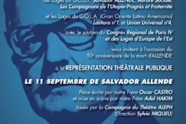 LE 11 SEPTEMBRE DE SALVATOR ALLENDE – THÉÂTRE