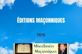 1815 – ÉDITIONS MAÇONNIQUES