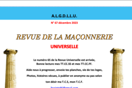 GRATUIT – LA REVUE DE LA MACONNERIE UNIVERSELLE N° 67