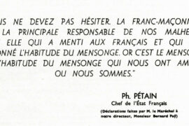 AFFICHE ANTI MACONNIQUE SOUS VICHY