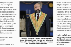 « LA FRANCE ENTRE DANS UNE PÉRIODE PRÉ-FACISTE » DIXIT LE GRAND MAÎTRE DU GODF