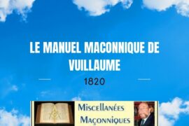 LE MANUEL MACONNIQUE DE VUILLAUME