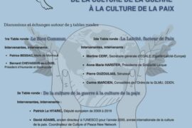 CONFERENCE DE LA CULTURE DE LA GUERRE A LA CULTURE DE LA PAIX – GLMU