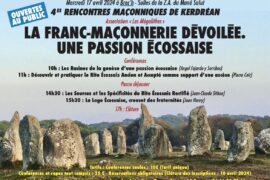 4° RENCONTRES MACONNIQUES DE KERDREAN – RENCONTRE AVEC UN AUTEUR